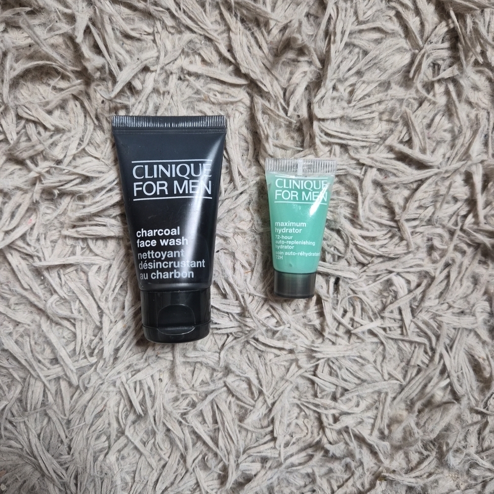 Clinique For Men Charcoal Face Wash and Maximum Hydrator Moisturizer Face Skin ✨